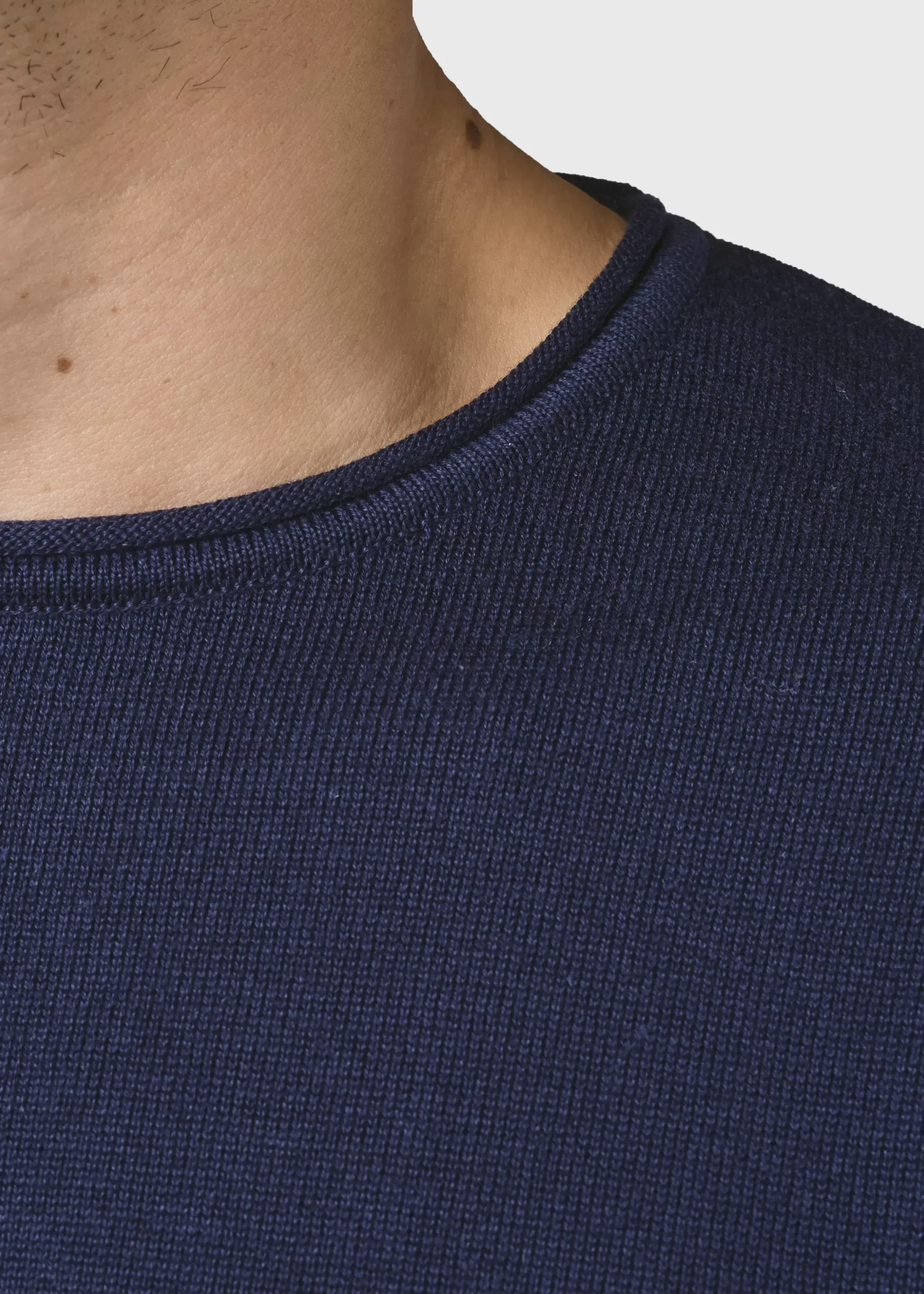 Klitmoller Collective Strick-Noah knit - Moss Green Creammelange