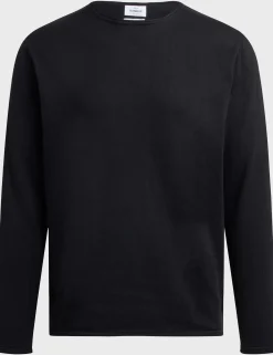 Klitmoller Collective Strick-Noah knit - Moss Green Creammelange