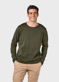 Klitmoller Collective Strick-Noah knit - Navy Creammelange