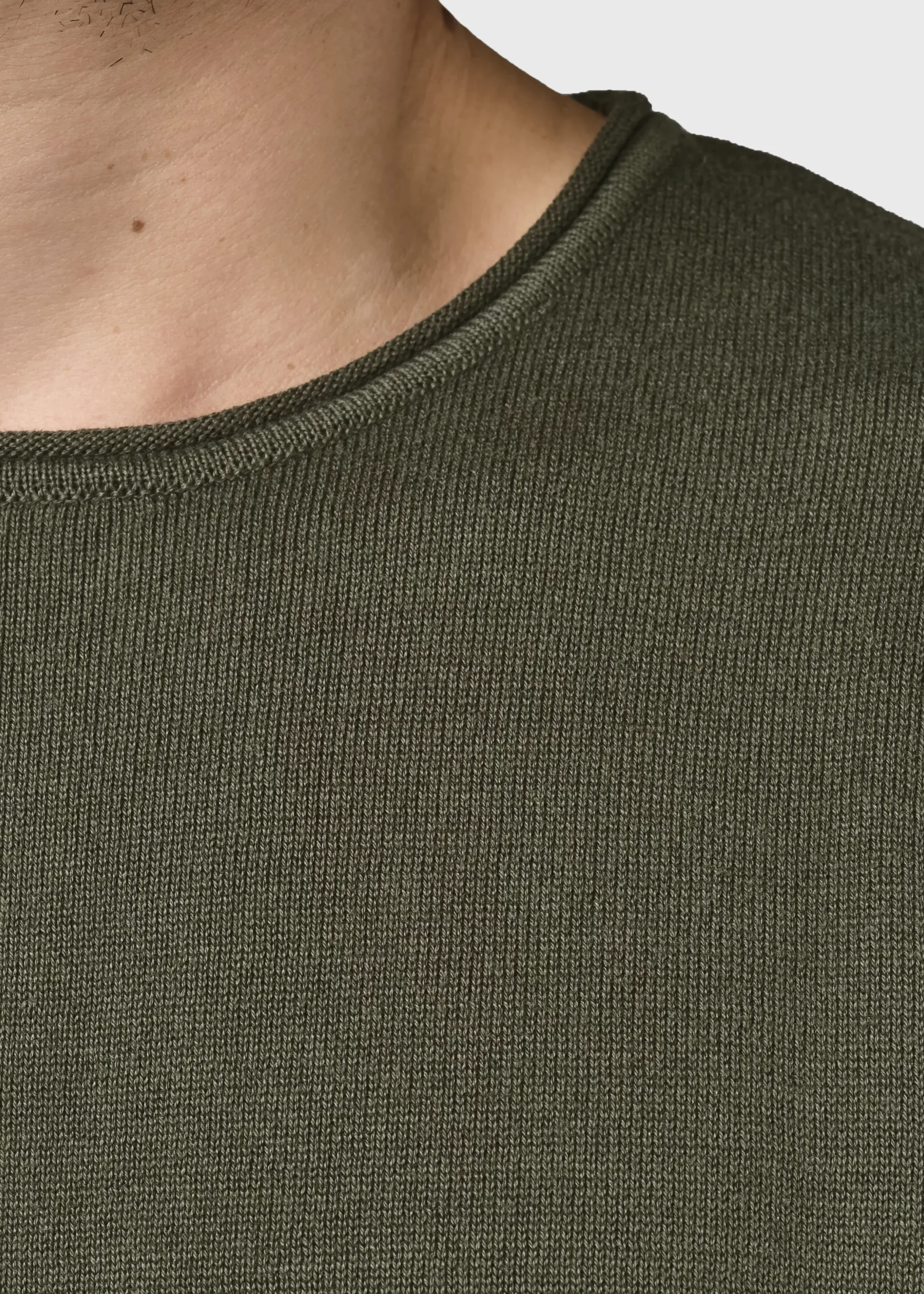 Klitmoller Collective Strick-Noah knit - Navy Creammelange