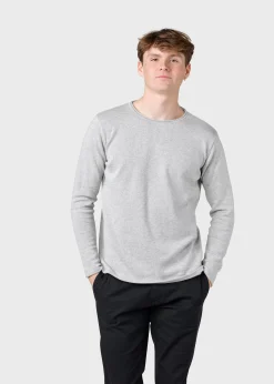 Klitmoller Collective Strick-Noah knit - Olive Creammelange