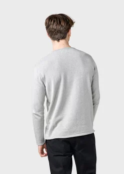 Klitmoller Collective Strick-Noah knit - Olive Creammelange
