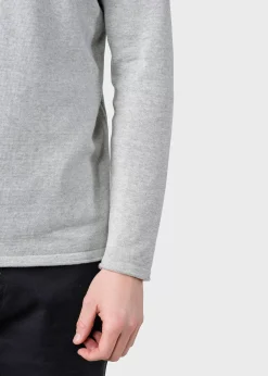 Klitmoller Collective Strick-Noah knit - Olive Creammelange