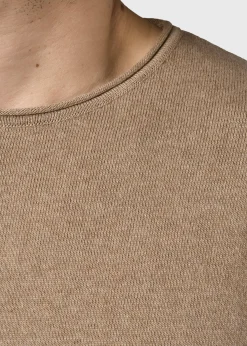 Klitmoller Collective Strick-Noah knit - Pastel sand Creammelange