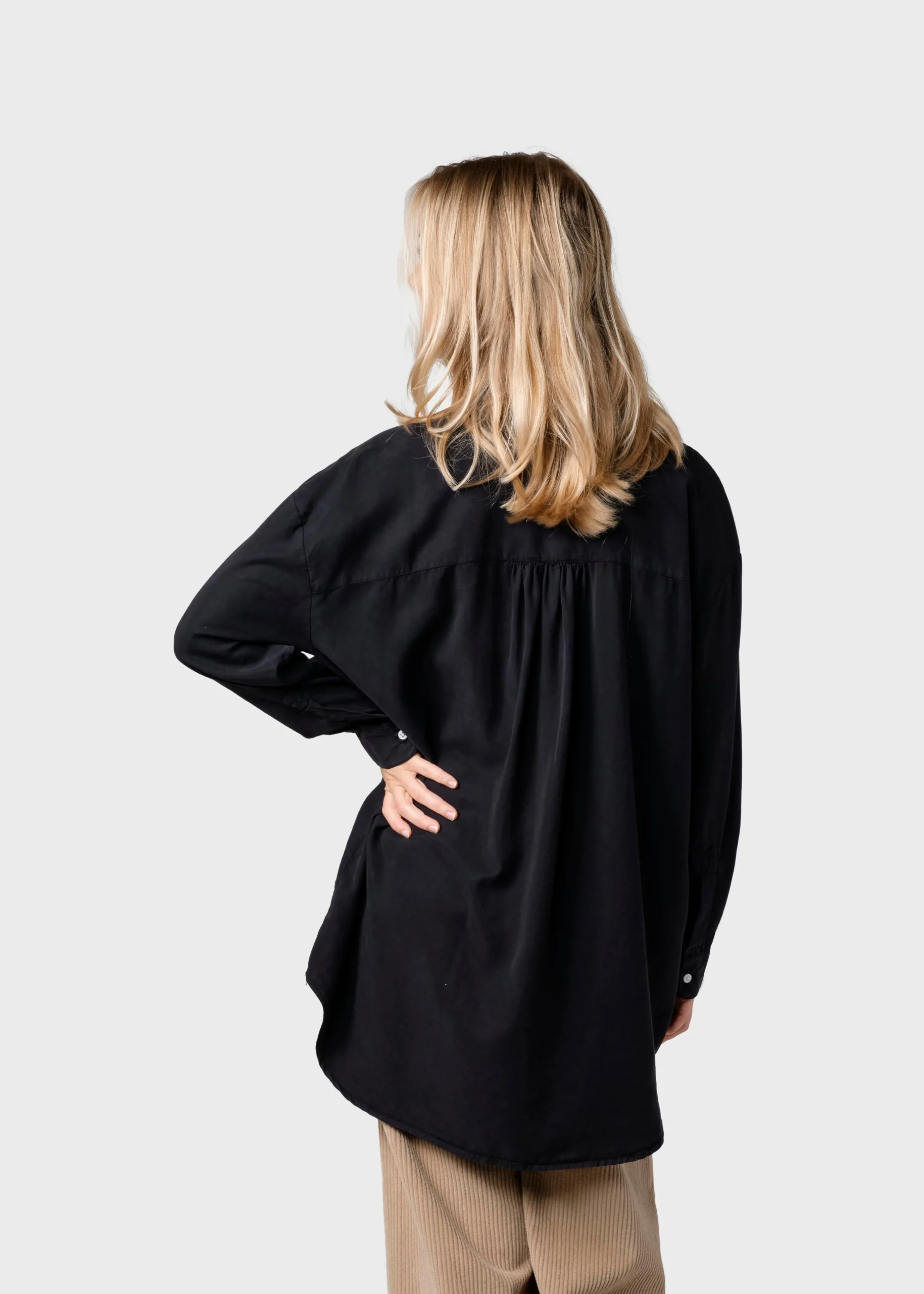 Klitmoller Collective Hemden-Ofelia lyocell shirt - Black Lemonsorbet