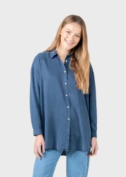 Klitmoller Collective Hemden-Ofelia lyocell shirt - Deep blue Lemonsorbet