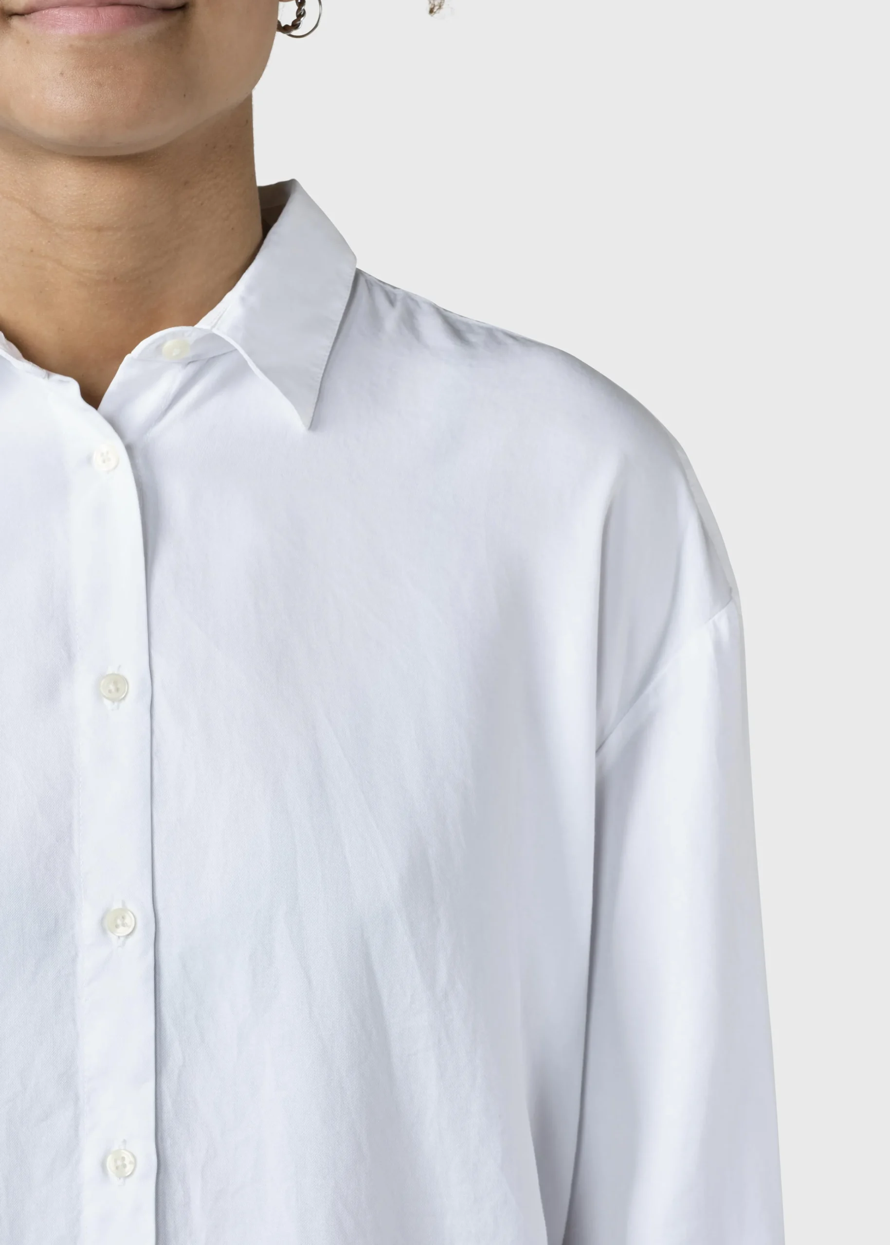 Klitmoller Collective Hemden-Ofelia lyocell shirt - White Lemonsorbet