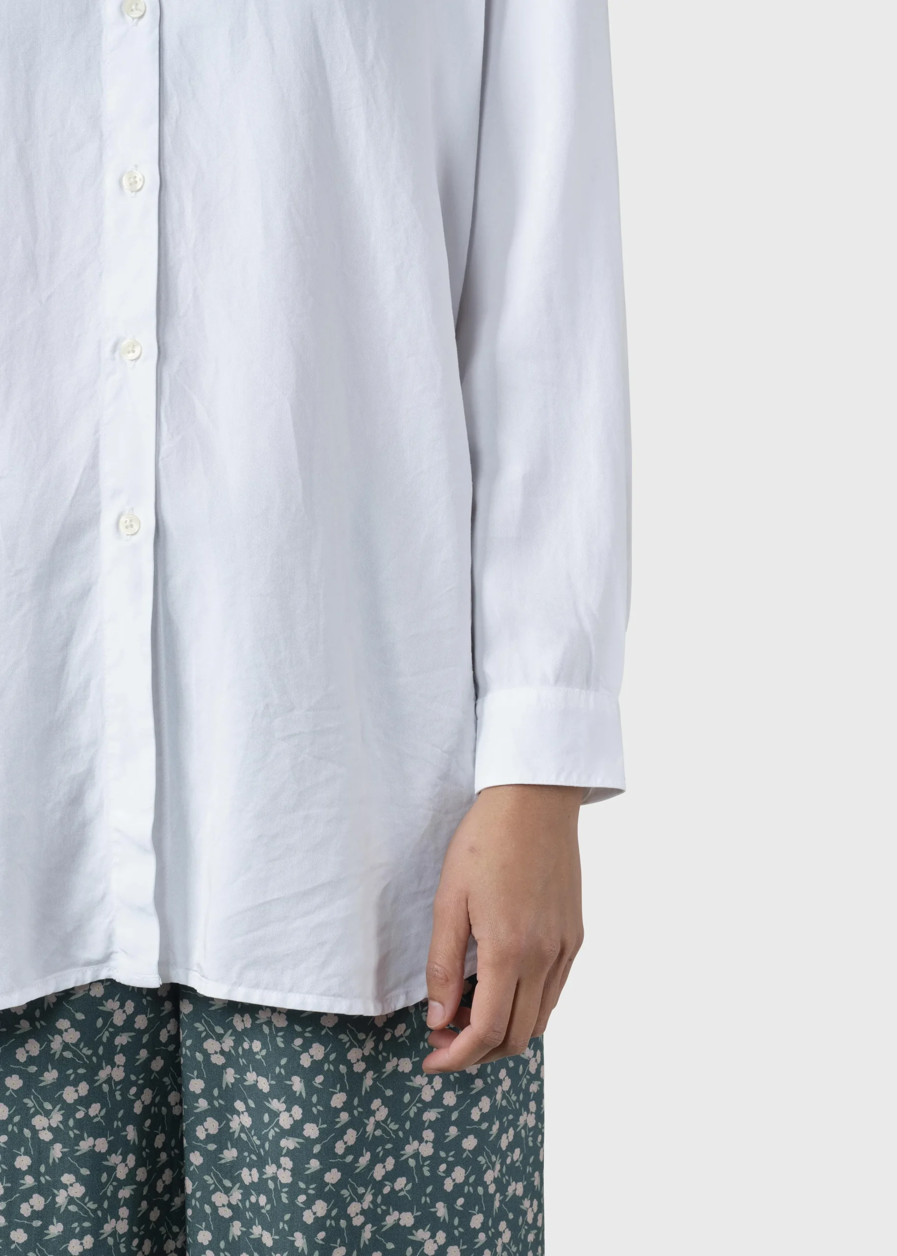 Klitmoller Collective Hemden-Ofelia lyocell shirt - White Lemonsorbet