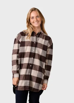 Klitmoller Collective Hemden-Ofelia shirt - Sand/black Navy