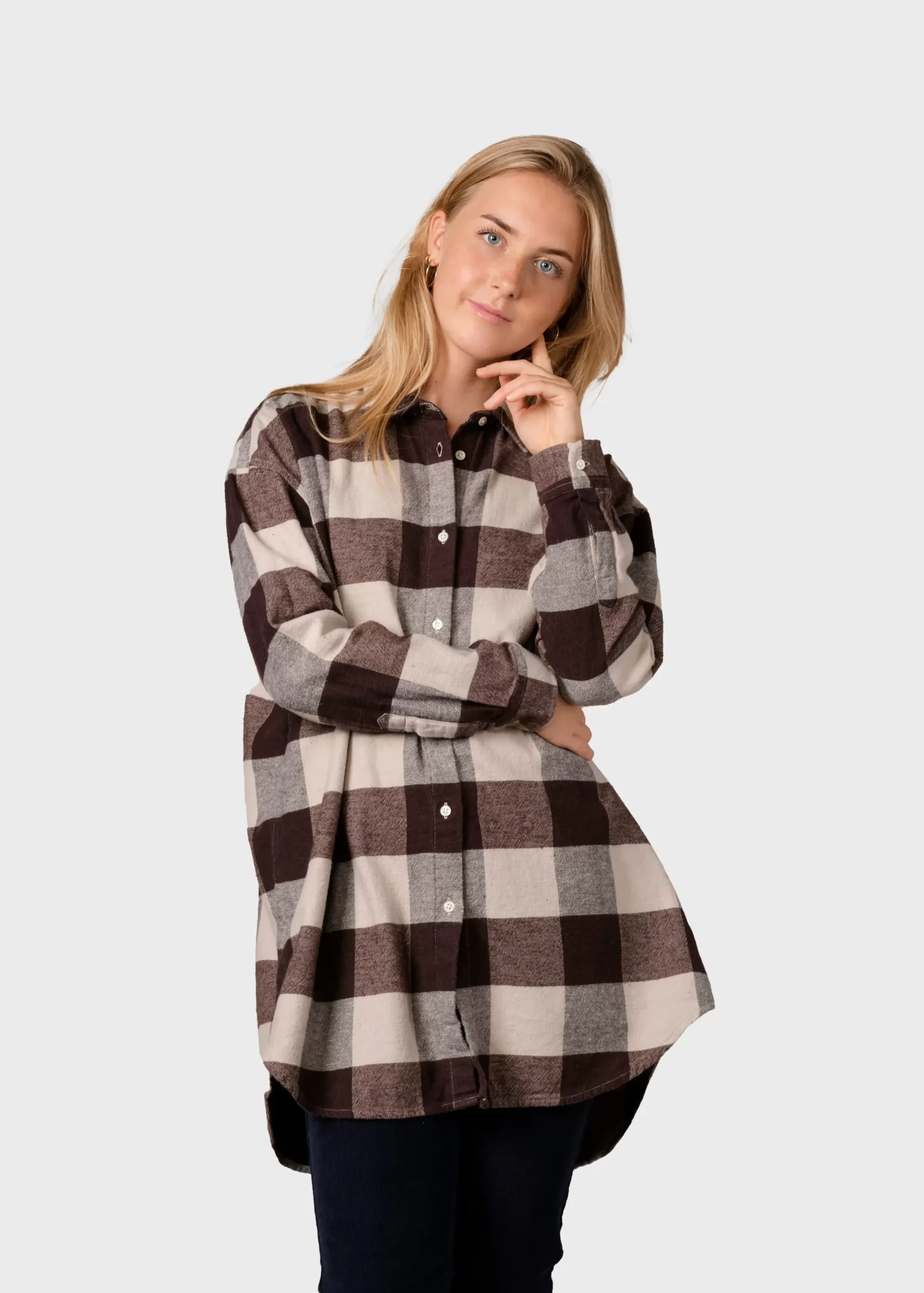 Klitmoller Collective Hemden-Ofelia shirt - Sand/black Navy