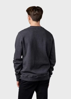 Klitmoller Collective Sweatshirts-Olaf crew - Anthracite melange Anthracitemelange