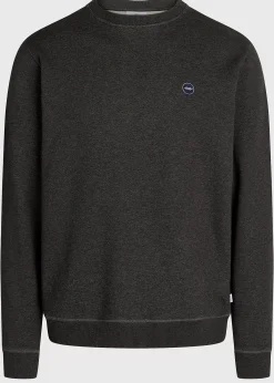 Klitmoller Collective Sweatshirts-Olaf crew - Anthracite melange Anthracitemelange