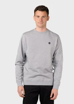 Klitmoller Collective Sweatshirts-Olaf crew - Grey melange Anthracitemelange