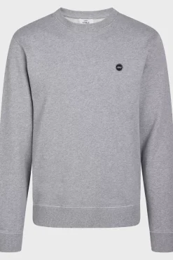 Klitmoller Collective Sweatshirts-Olaf crew - Grey melange Anthracitemelange