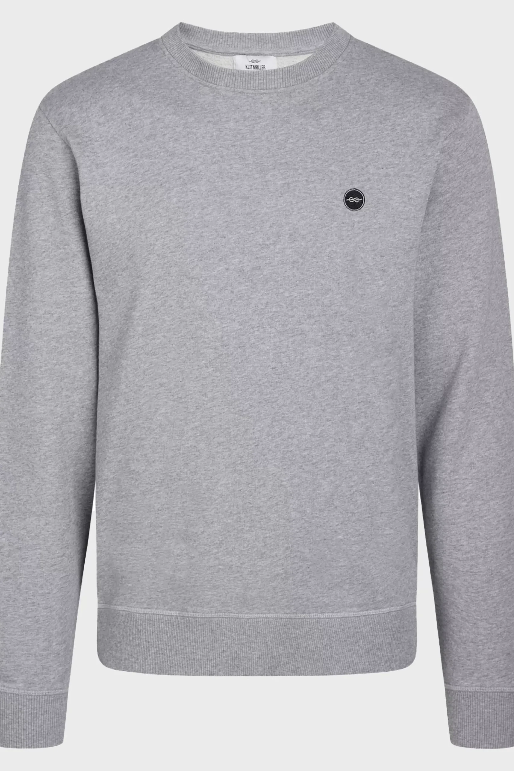Klitmoller Collective Sweatshirts-Olaf crew - Grey melange Anthracitemelange