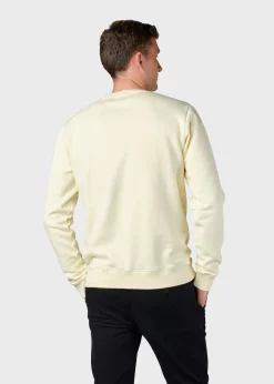 Klitmoller Collective Sweatshirts-Olaf crew - Lemon sorbet Anthracitemelange