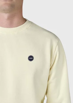 Klitmoller Collective Sweatshirts-Olaf crew - Lemon sorbet Anthracitemelange