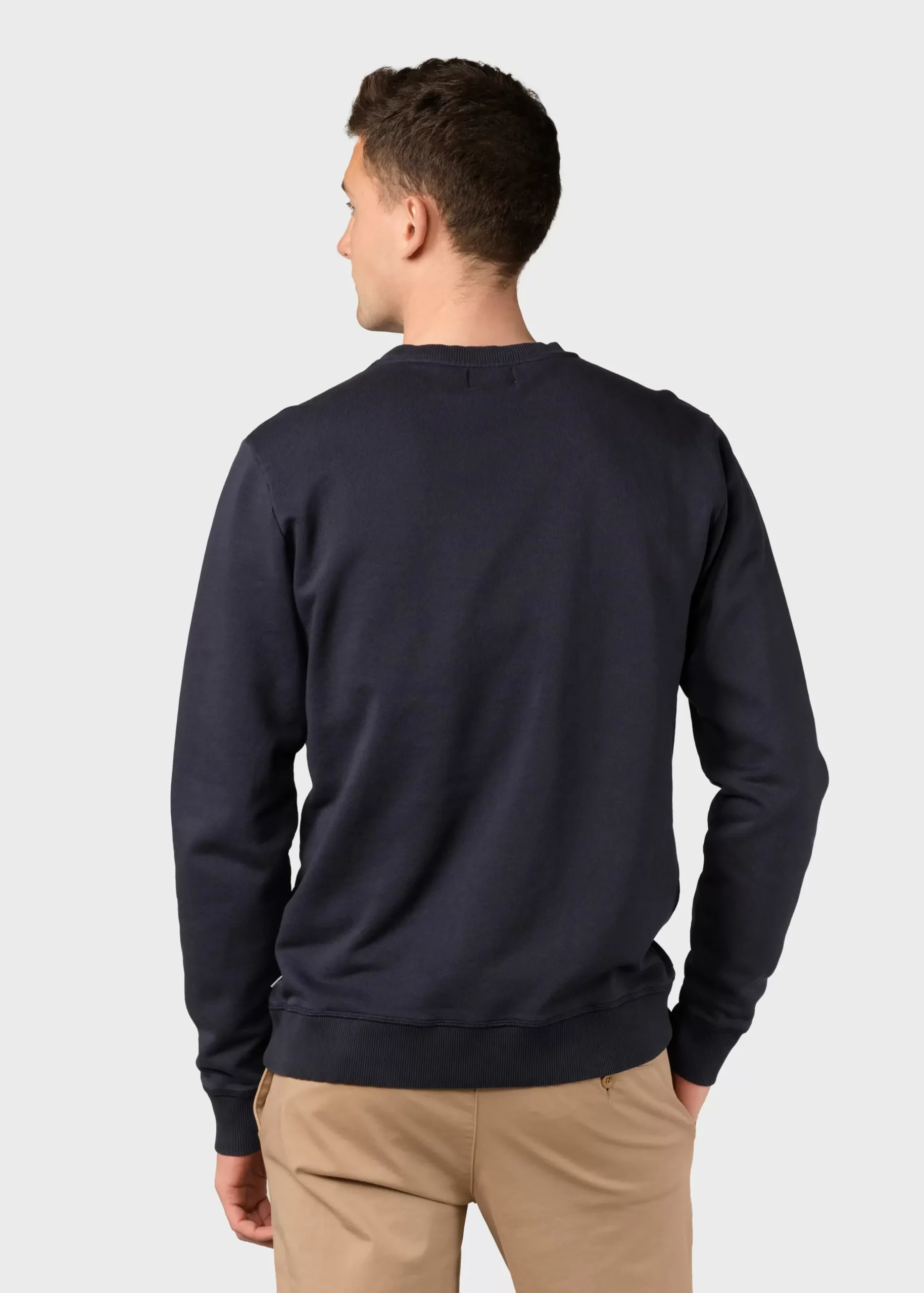 Klitmoller Collective Sweatshirts-Olaf crew - Navy Anthracitemelange