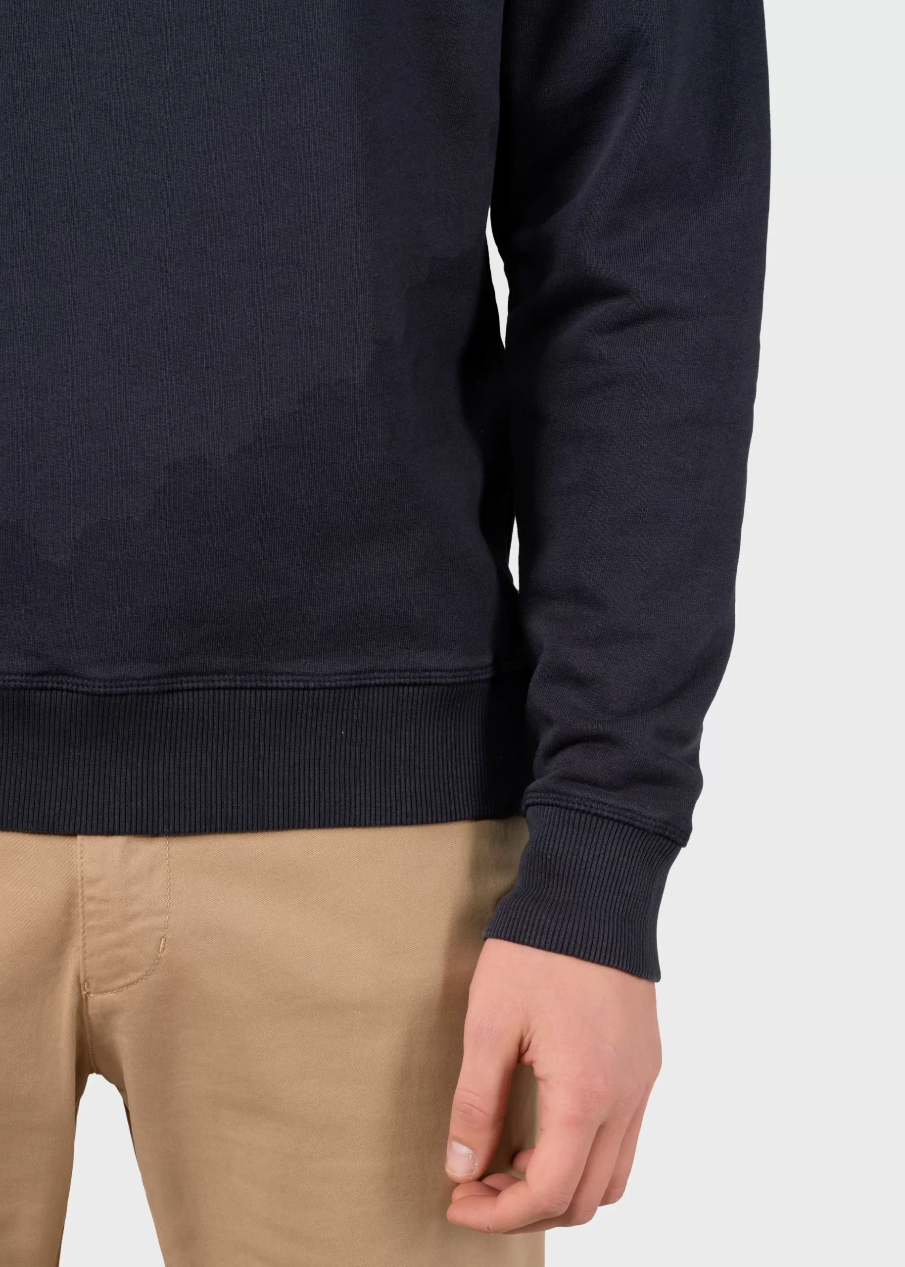Klitmoller Collective Sweatshirts-Olaf crew - Navy Anthracitemelange