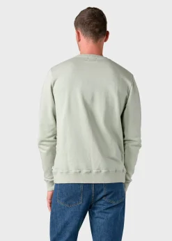 Klitmoller Collective Sweatshirts-Olaf crew - Sage Anthracitemelange