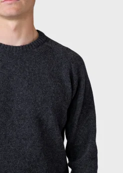 Klitmoller Collective Strick-Ole knit - Anthracite MossGreen