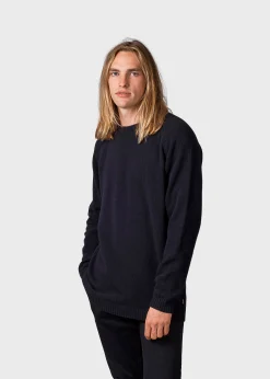 Klitmoller Collective Strick-Ole knit - Black MossGreen