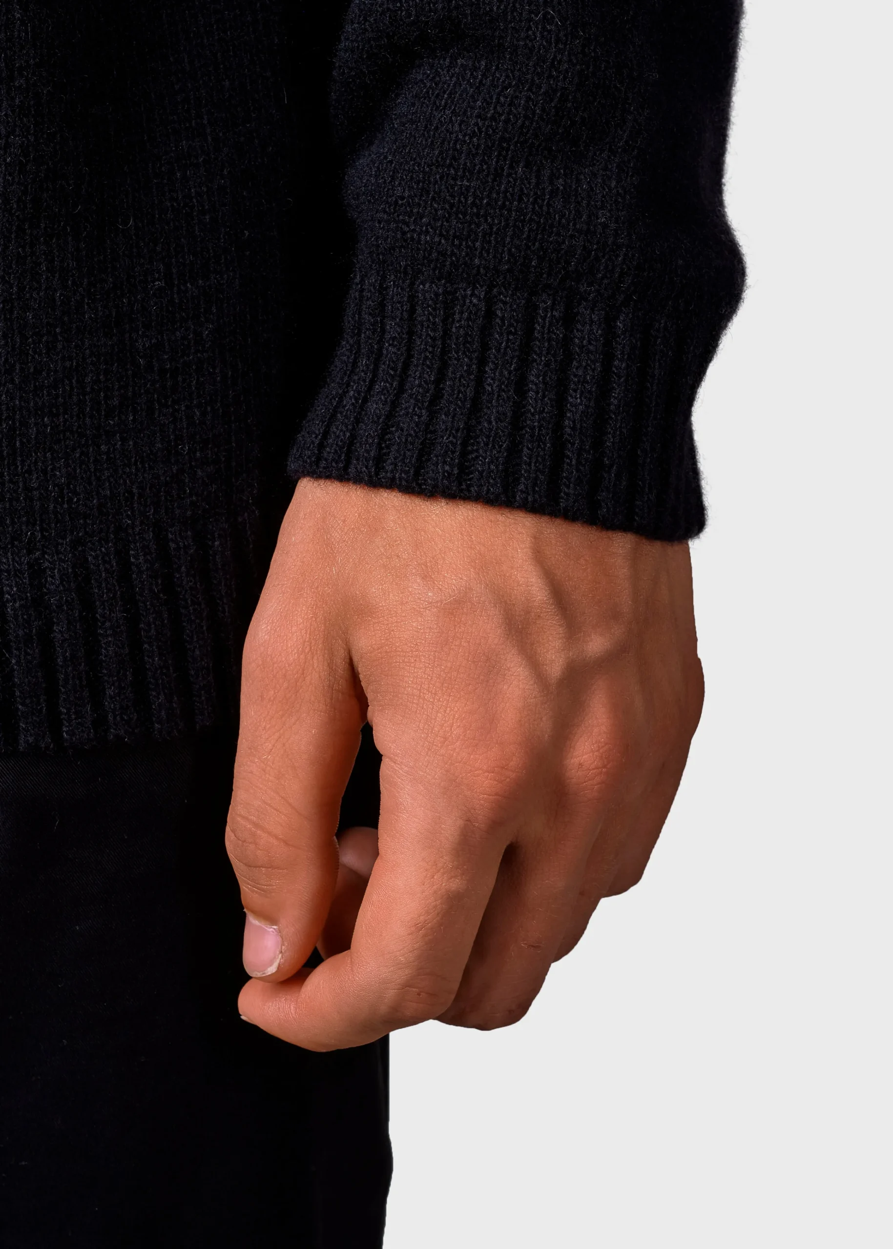 Klitmoller Collective Strick-Ole knit - Black MossGreen