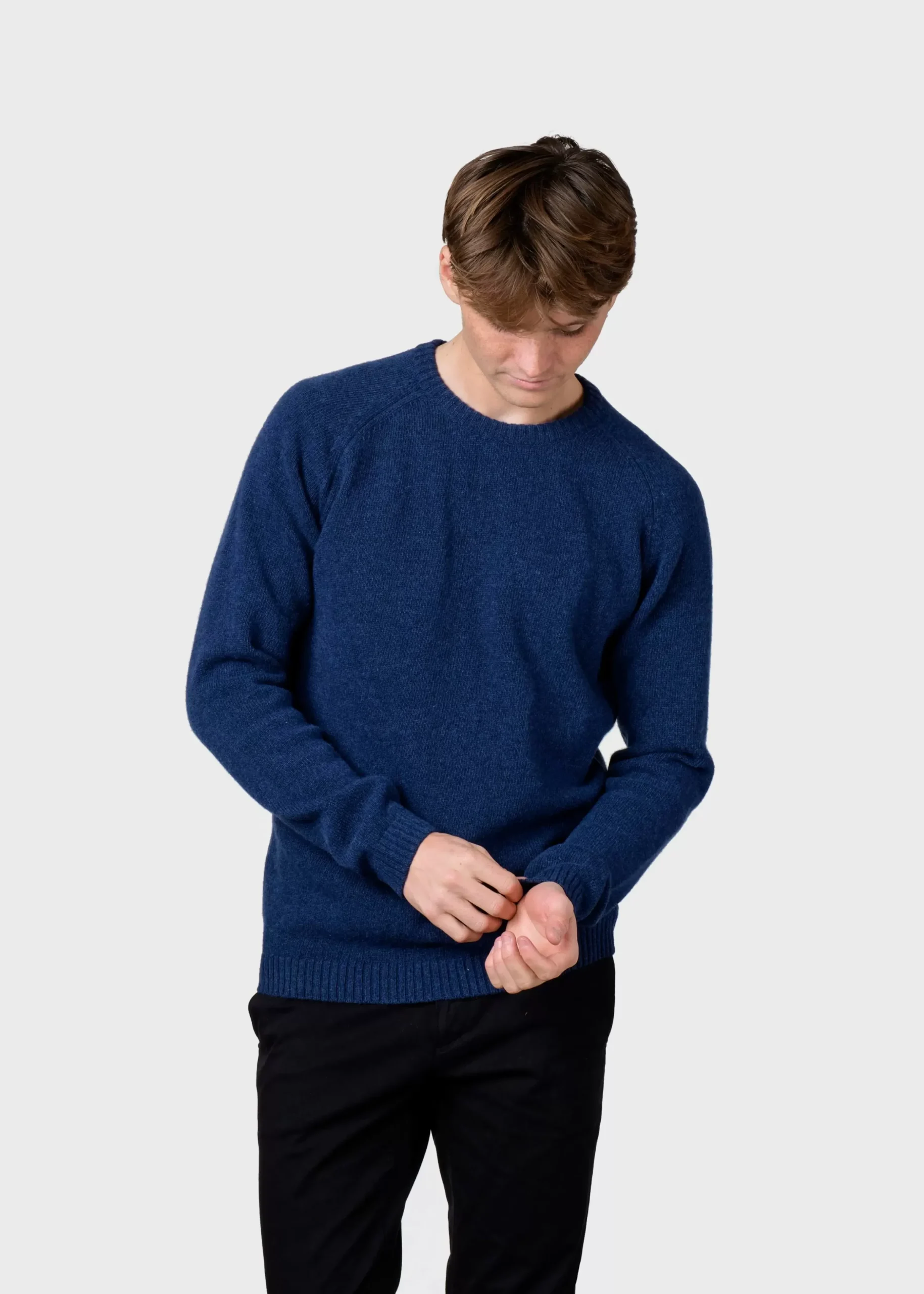 Klitmoller Collective Strick-Ole knit - Deep blue MossGreen