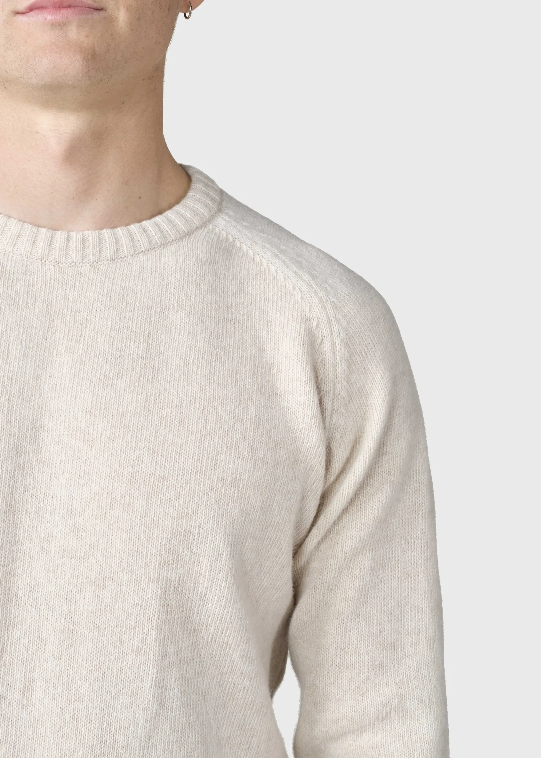 Klitmoller Collective Strick-Ole knit - Pastel sand MossGreen
