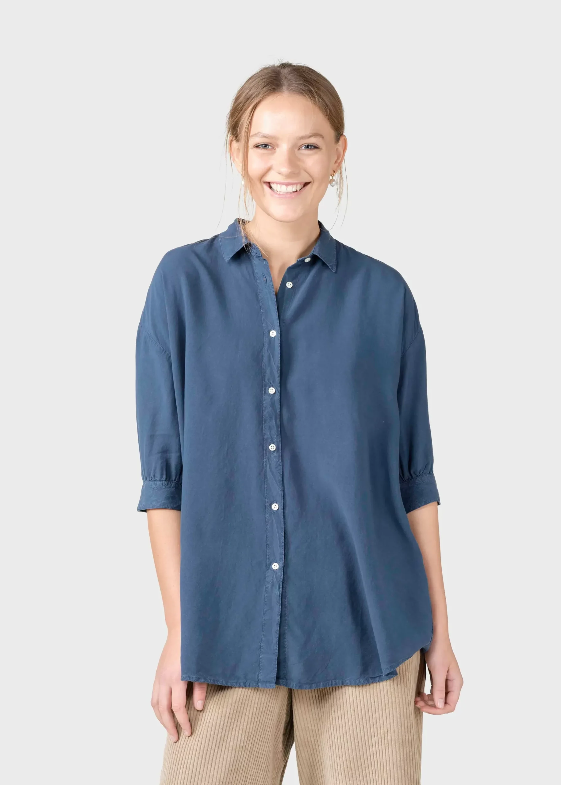 Klitmoller Collective Hemden-Oline shirt - Deep blue Skyblue