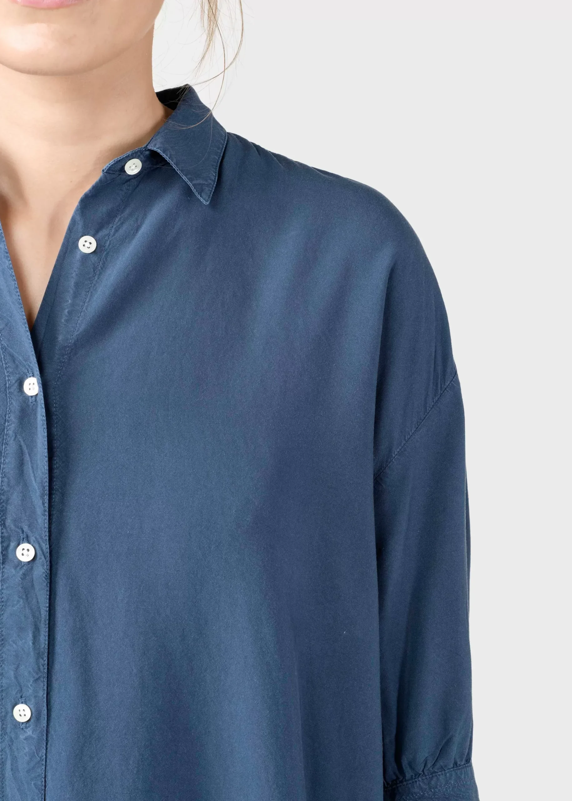 Klitmoller Collective Hemden-Oline shirt - Deep blue Skyblue
