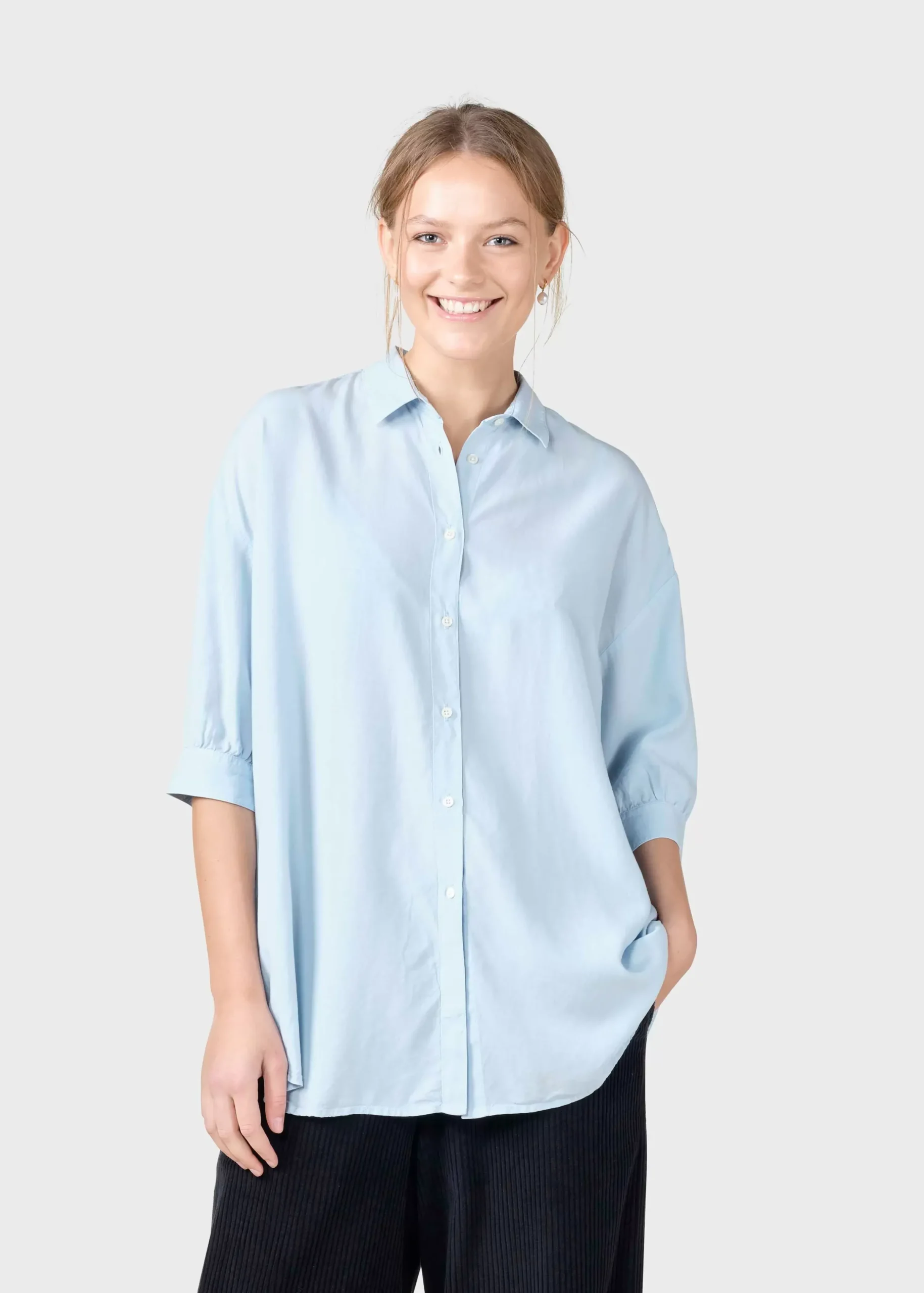 Klitmoller Collective Hemden-Oline shirt - Light blue Skyblue
