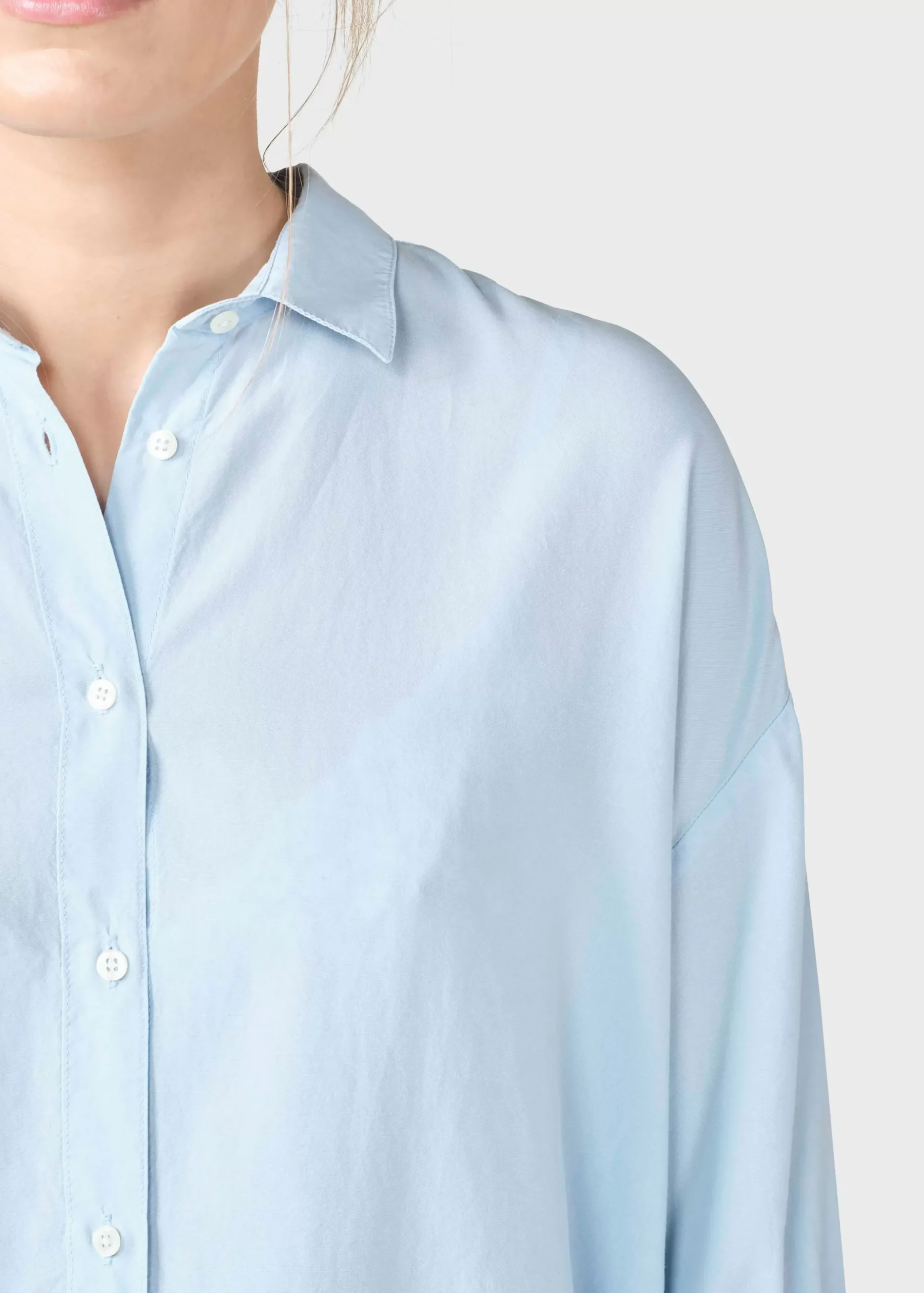 Klitmoller Collective Hemden-Oline shirt - Light blue Skyblue