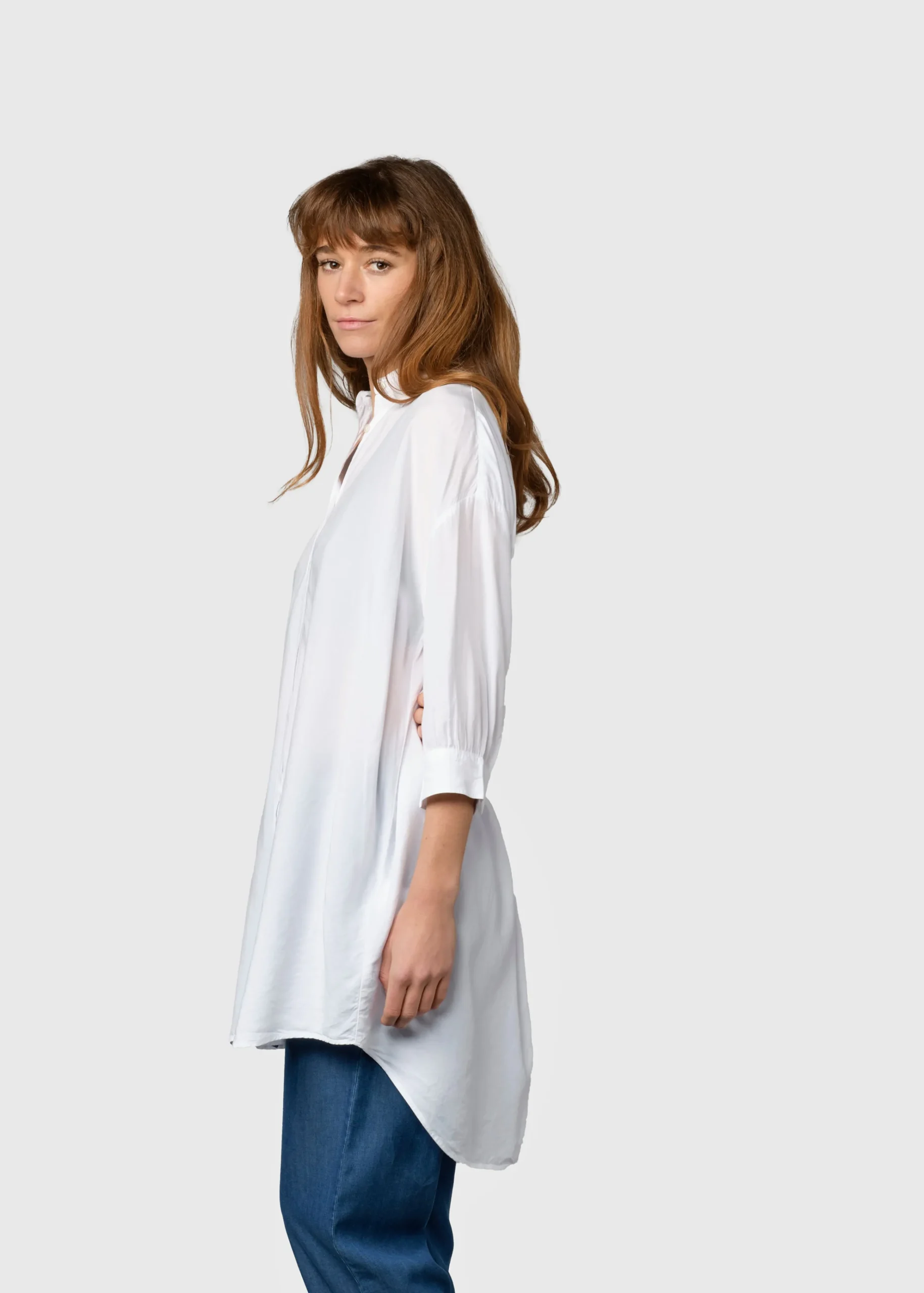 Klitmoller Collective Hemden-Oline shirt - White Skyblue