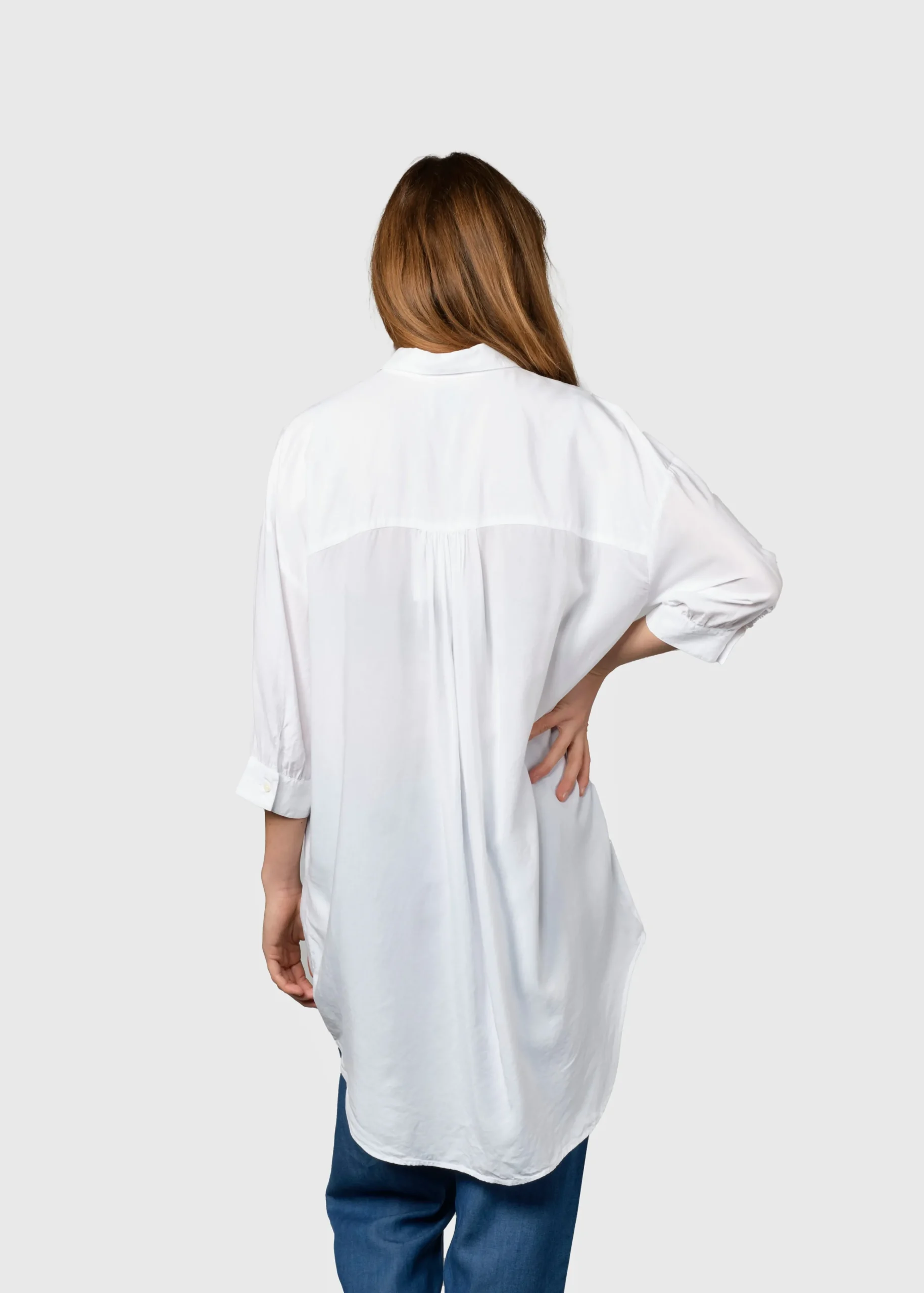 Klitmoller Collective Hemden-Oline shirt - White Skyblue