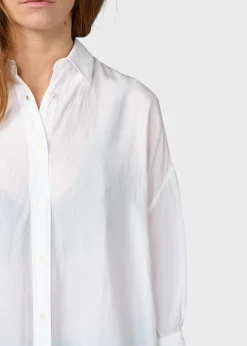 Klitmoller Collective Hemden-Oline shirt - White Skyblue