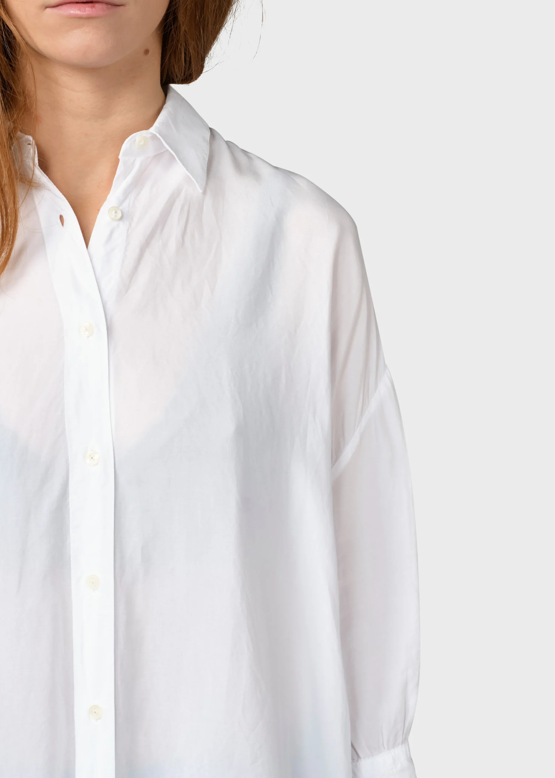 Klitmoller Collective Hemden-Oline shirt - White Skyblue
