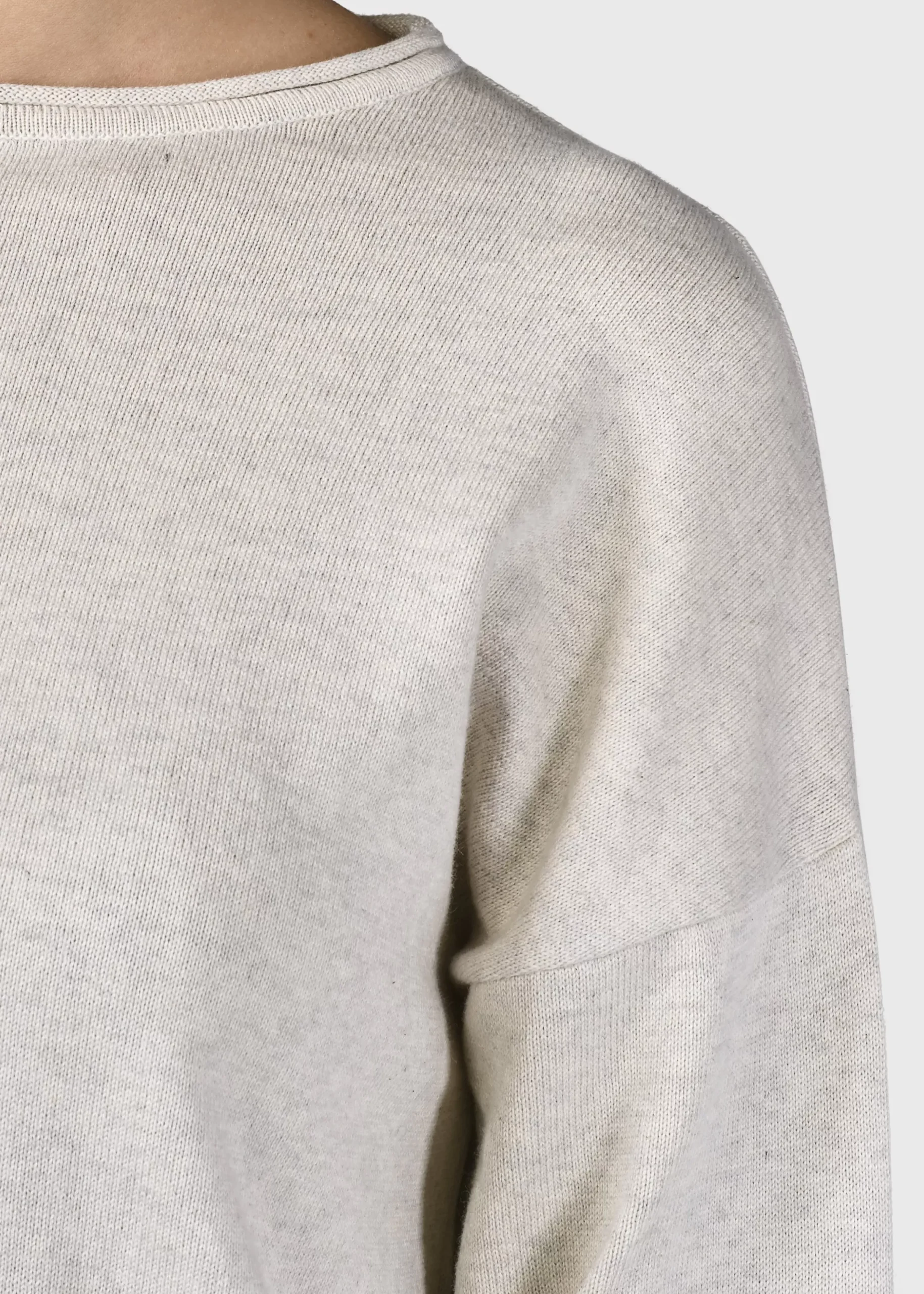 Klitmoller Collective Strick-Patricia knit - Cream melange Sand