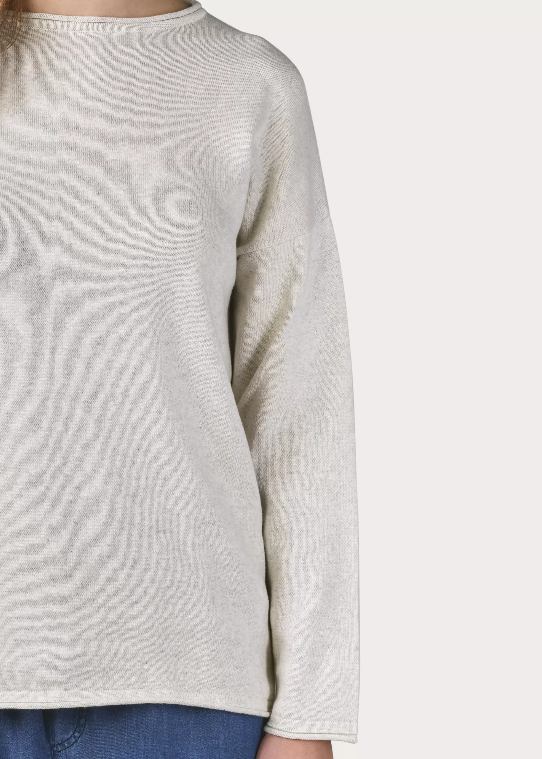 Klitmoller Collective Strick-Patricia knit - Cream melange Sand