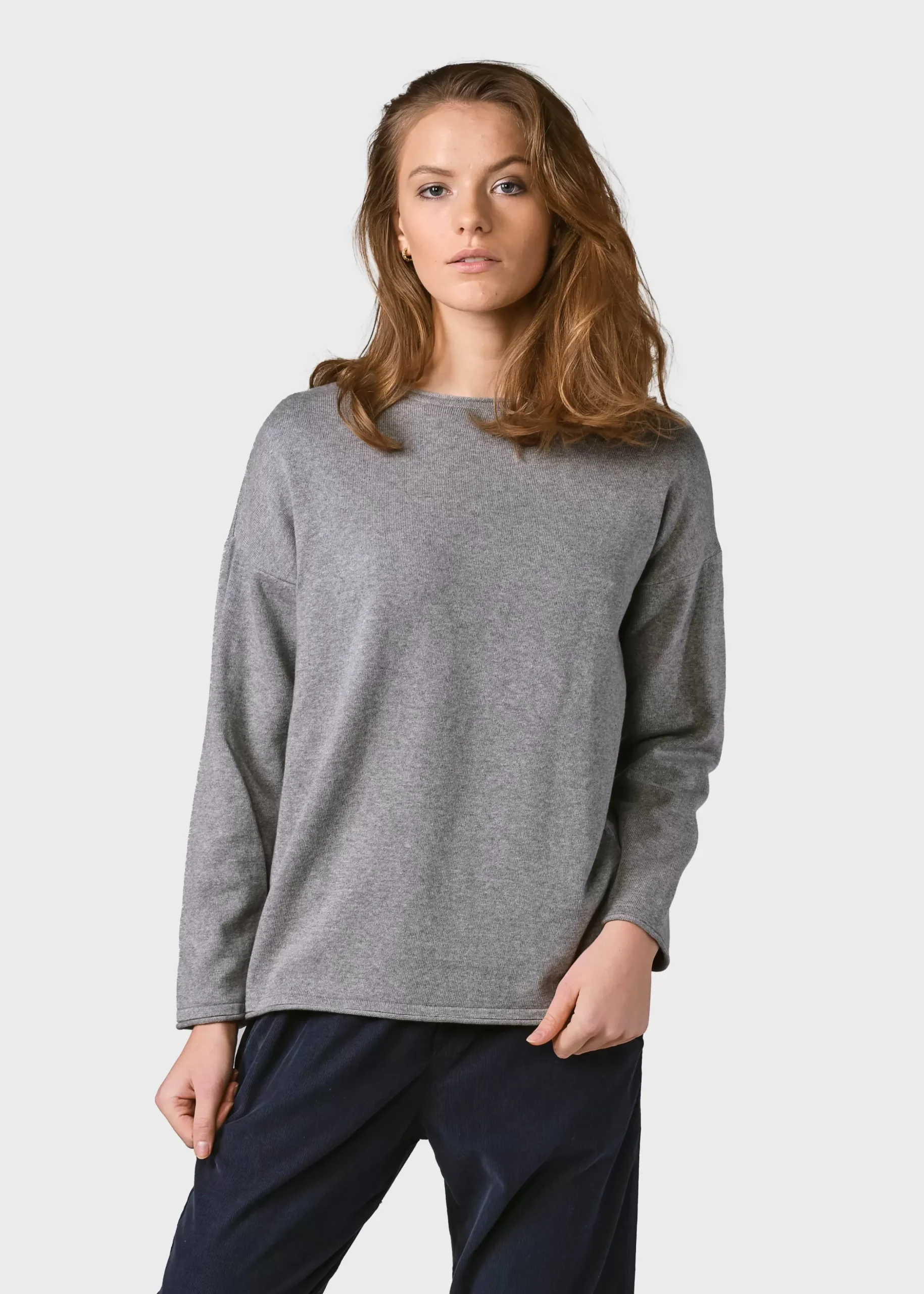 Klitmoller Collective Strick-Patricia knit - Light grey Sand