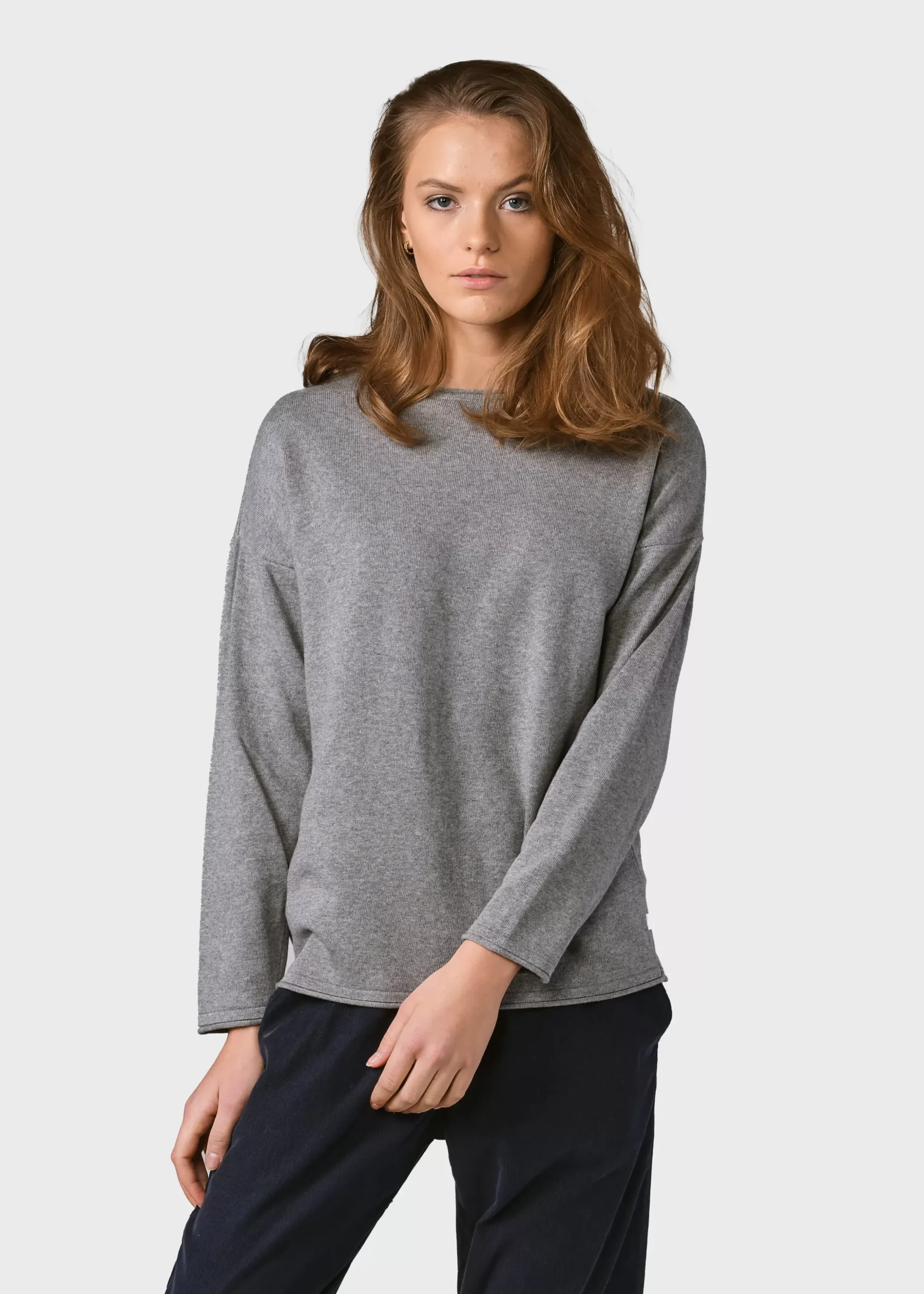 Klitmoller Collective Strick-Patricia knit - Light grey Sand