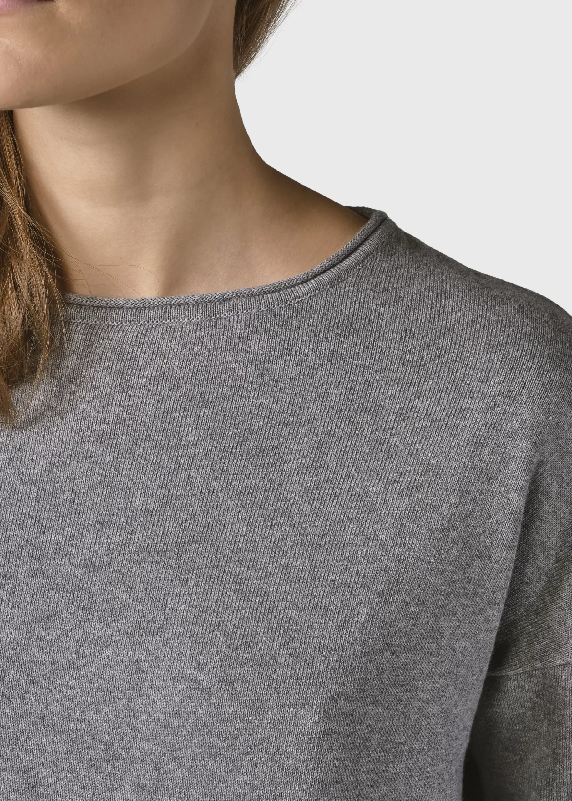 Klitmoller Collective Strick-Patricia knit - Light grey Sand
