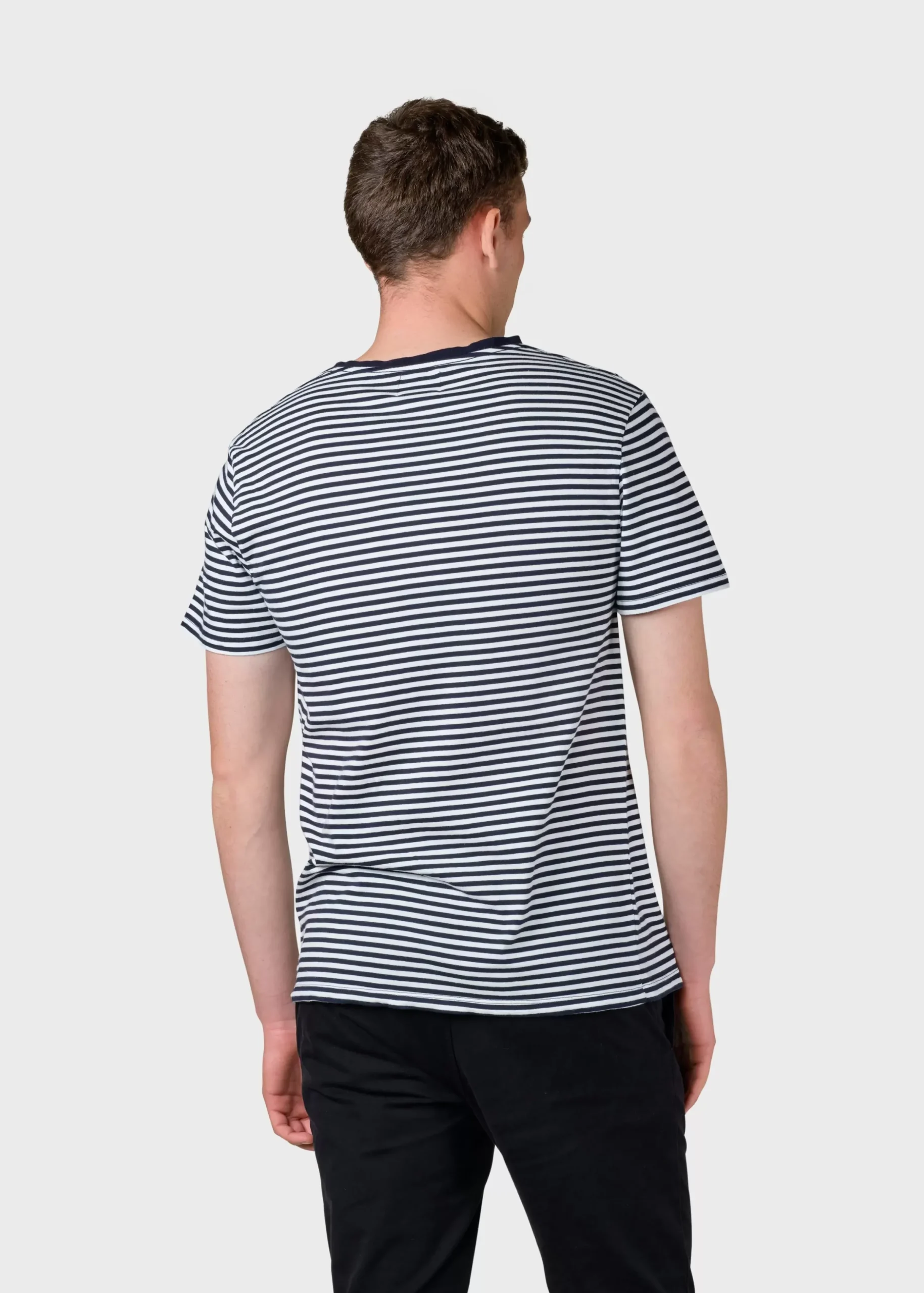 Klitmoller Collective T-shirts-Piet tee - Cream/navy Cream/sand