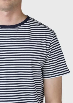 Klitmoller Collective T-shirts-Piet tee - Cream/navy Cream/sand