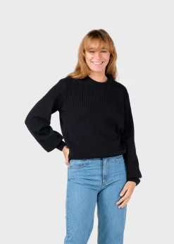 Klitmoller Collective Strick-Rachel knit - Black MossGreen