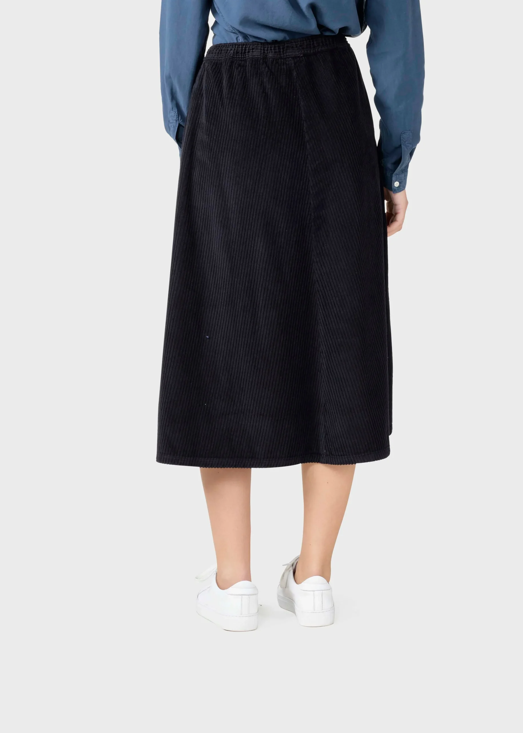 Klitmoller Collective Röcke-Ramona cord skirt - Black Oak
