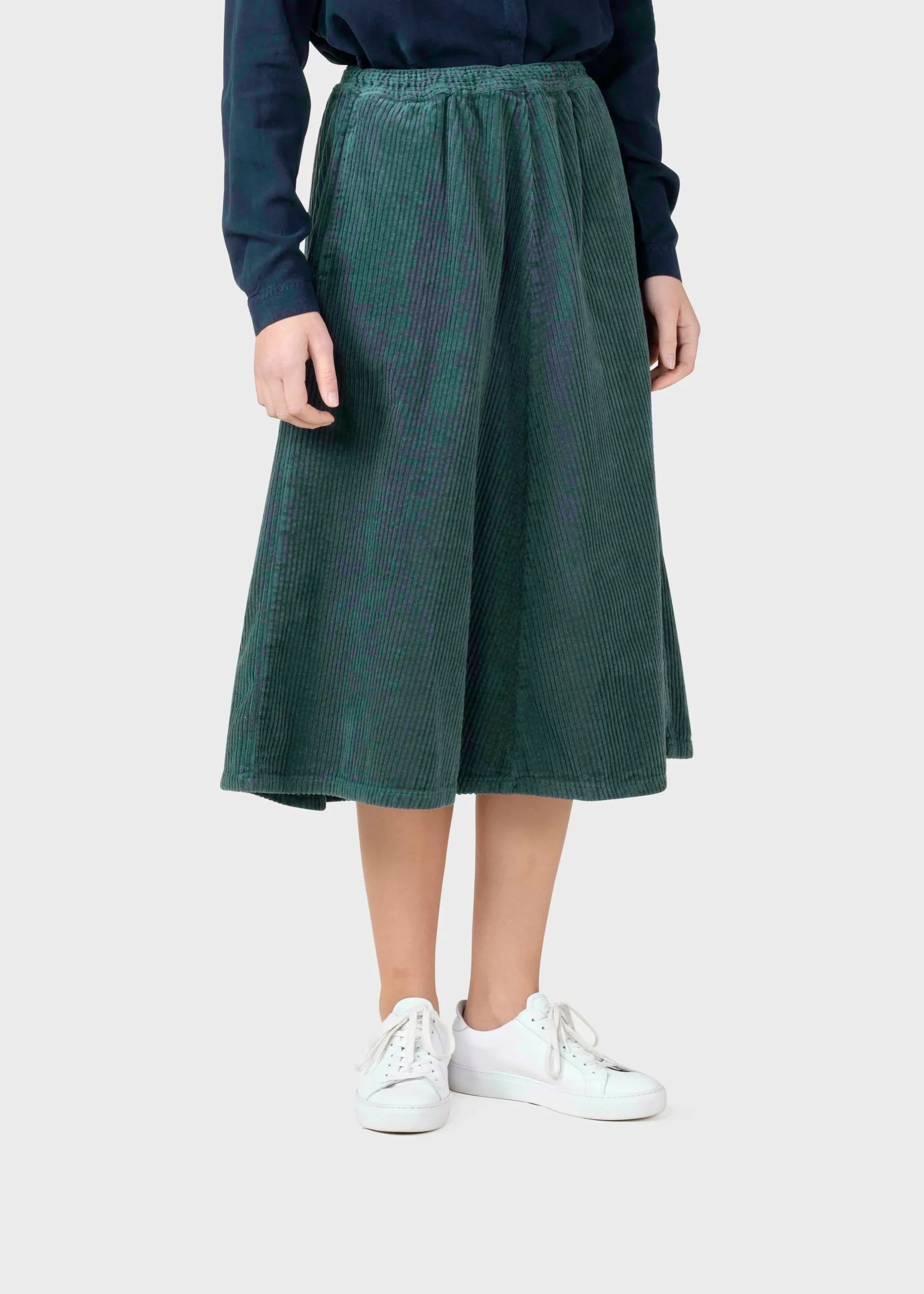 Klitmoller Collective Röcke-Ramona cord skirt - Moss Green Oak