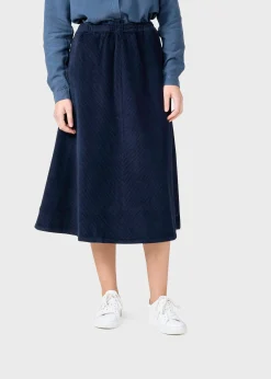 Klitmoller Collective Röcke-Ramona cord skirt - Navy Oak