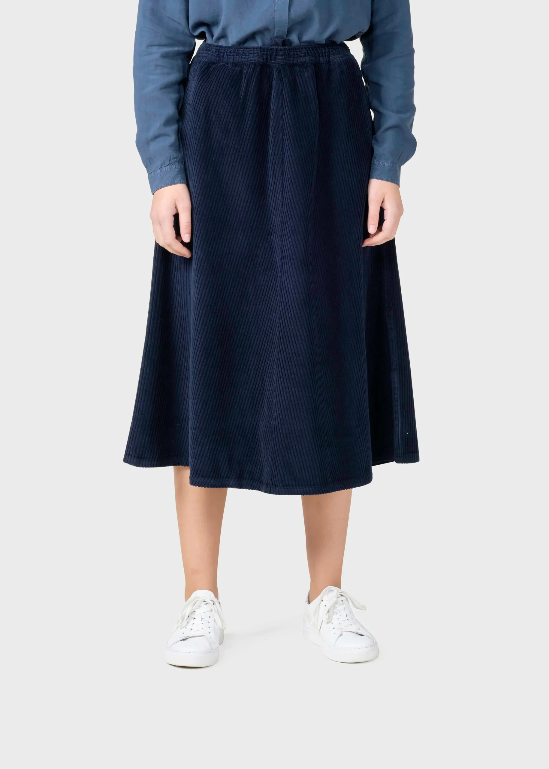 Klitmoller Collective Röcke-Ramona cord skirt - Navy Oak