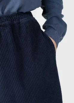 Klitmoller Collective Röcke-Ramona cord skirt - Navy Oak
